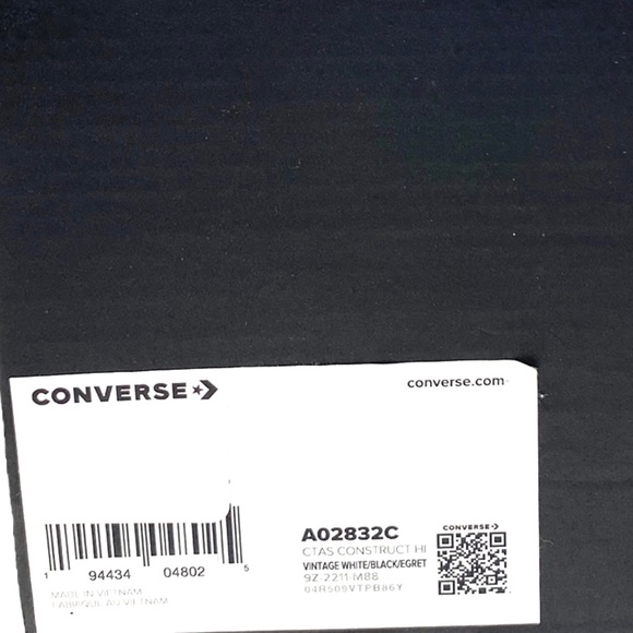 Converse Ctas Construct High Shoes Skate Men's Size Casual White Canvas A02832C - Picture 7 of 8